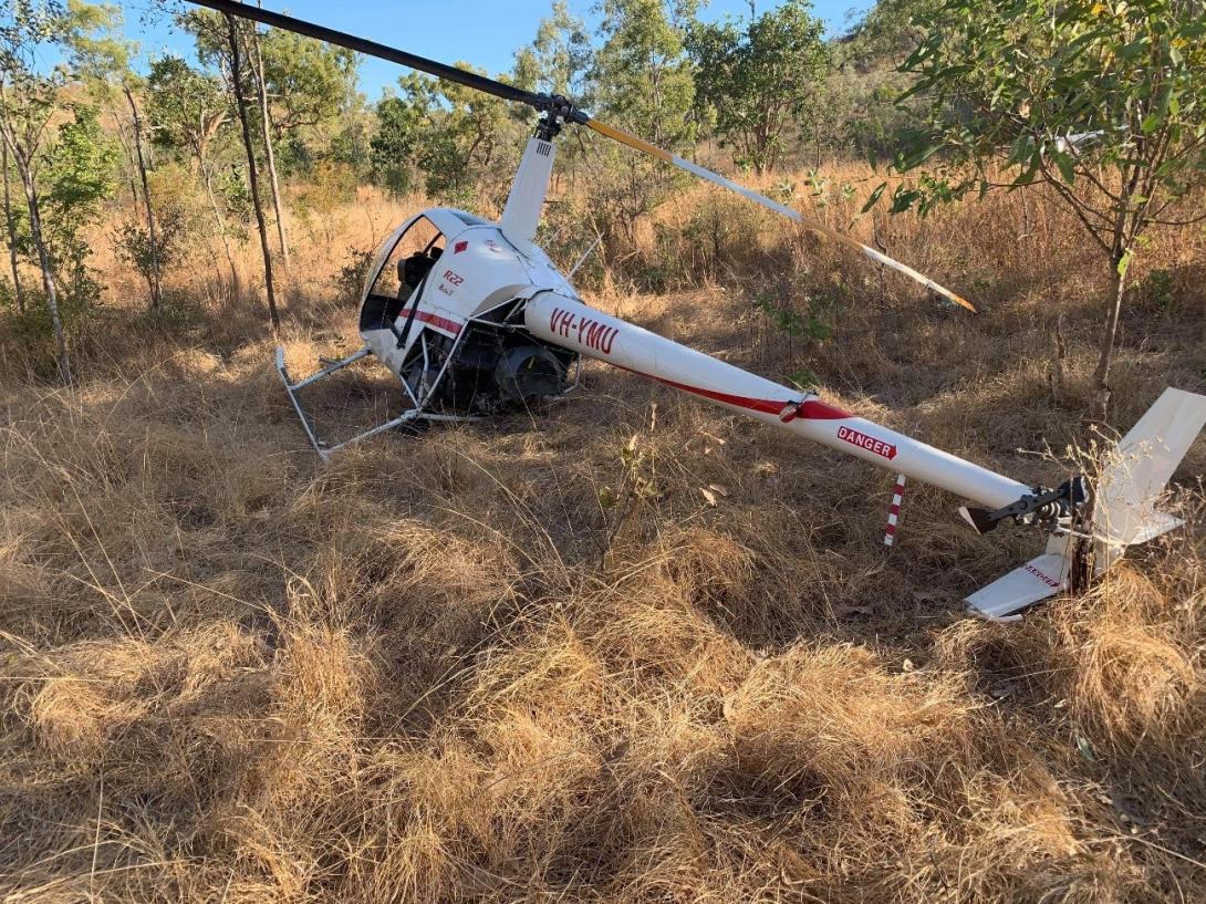 Rotor drive system failure and collision with terrain involving a Robinson  Helicopter Company R22, VH-YMU, 44 km south of McArthur River Mine Airport,  Northern Territory, on 16 August 2020 | ATSB